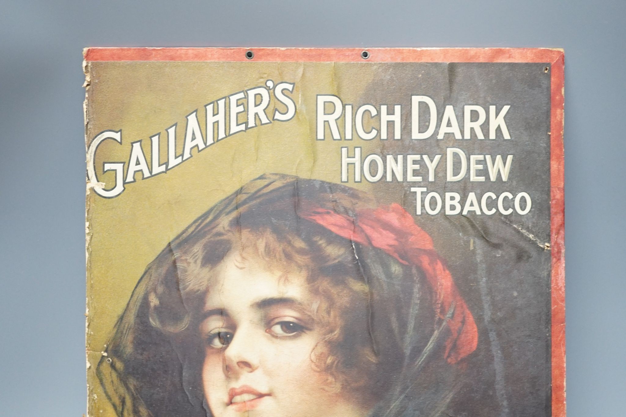 A Gallaher’s Tobacco mounted poster, 49x34cm excl. mount